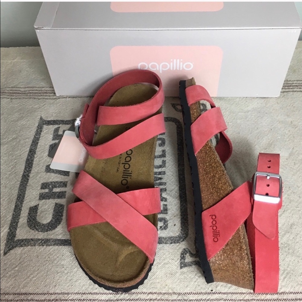 BRAND NEW Birkenstock Papillio Coral Lola Sandals